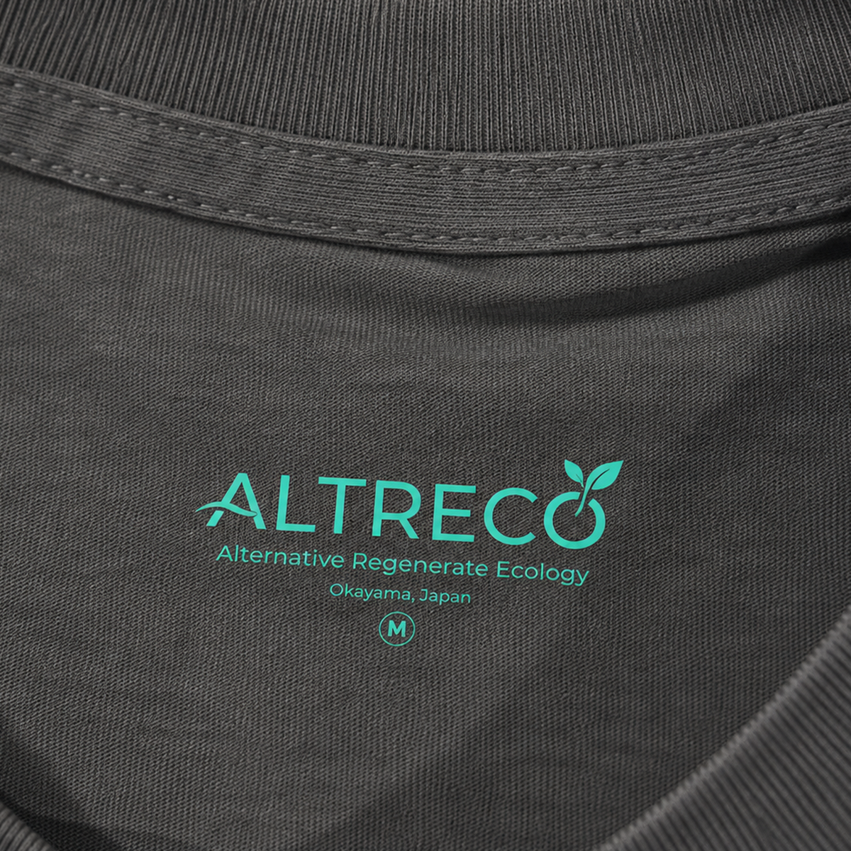 ALTRECO ネイティブコットンS/S SUMI 内タグ（Alternative Regenerate Ecology / Okayama, Japan）